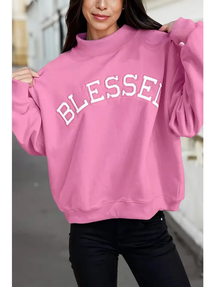 Blessed Mock Neck