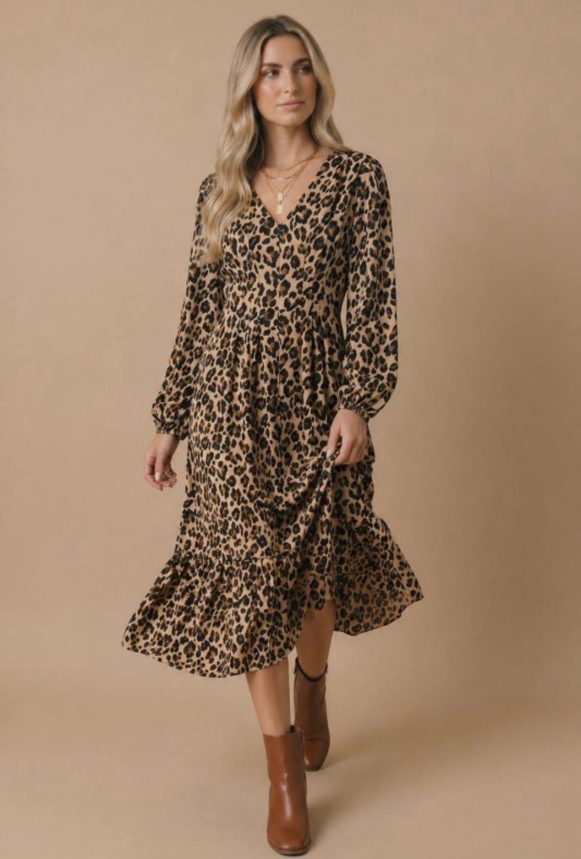 Leopard Midi Dress