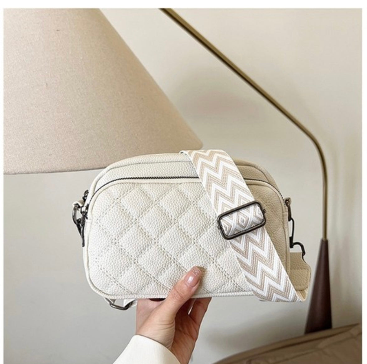 Quilted Leather Camera Bag