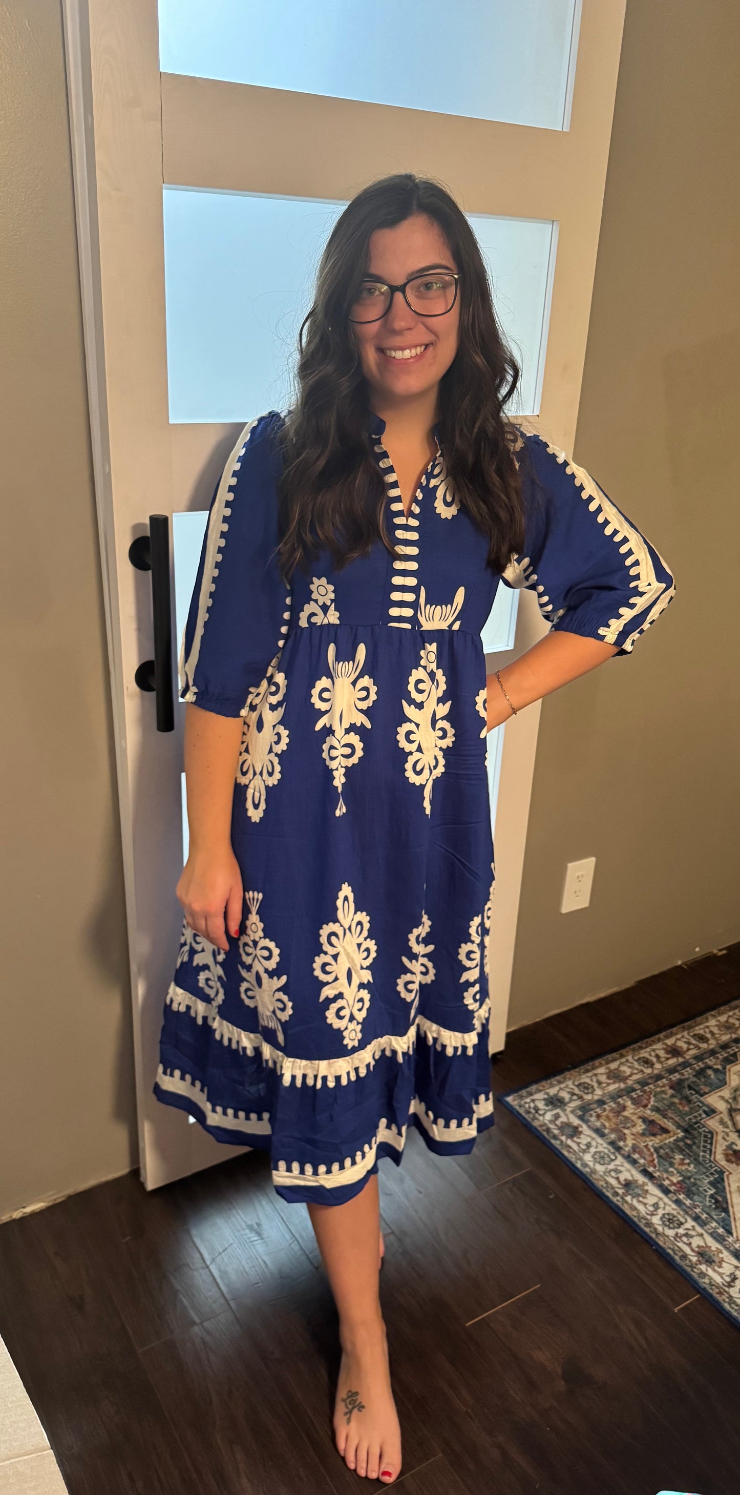 Colbalt Midi Dress