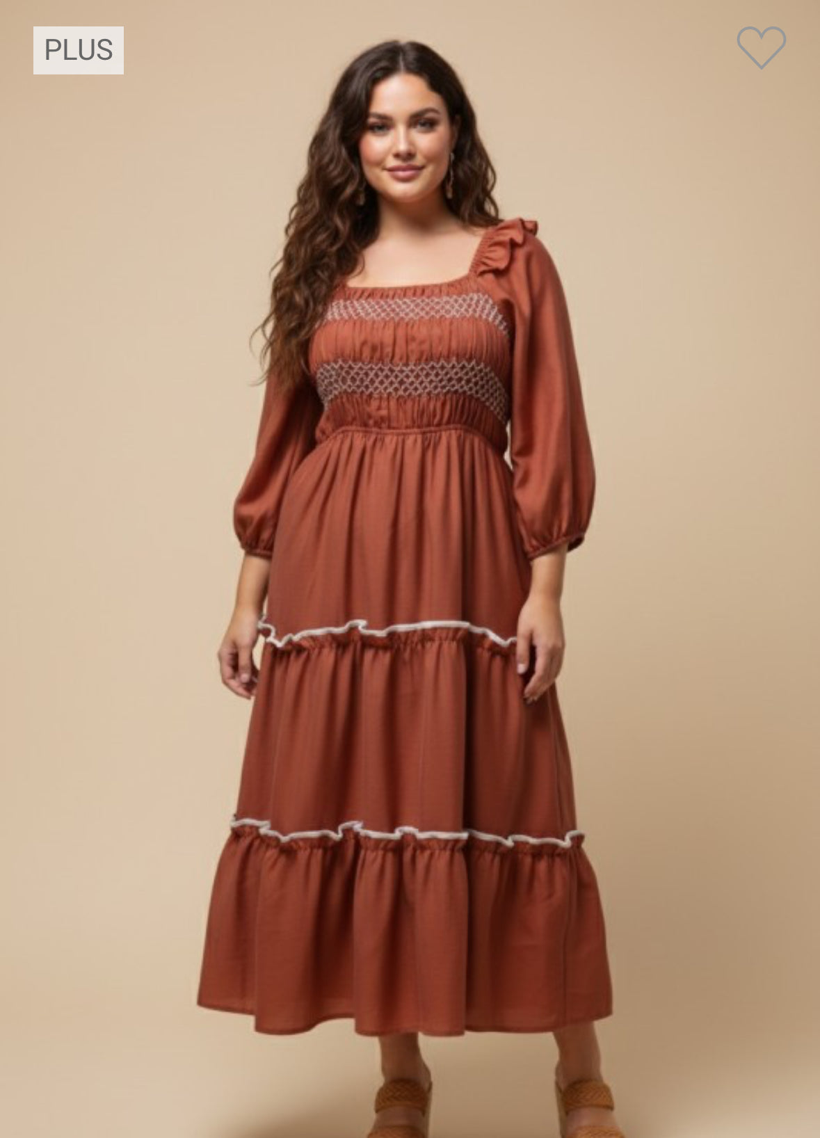Hayden Ruffled Dress Plus