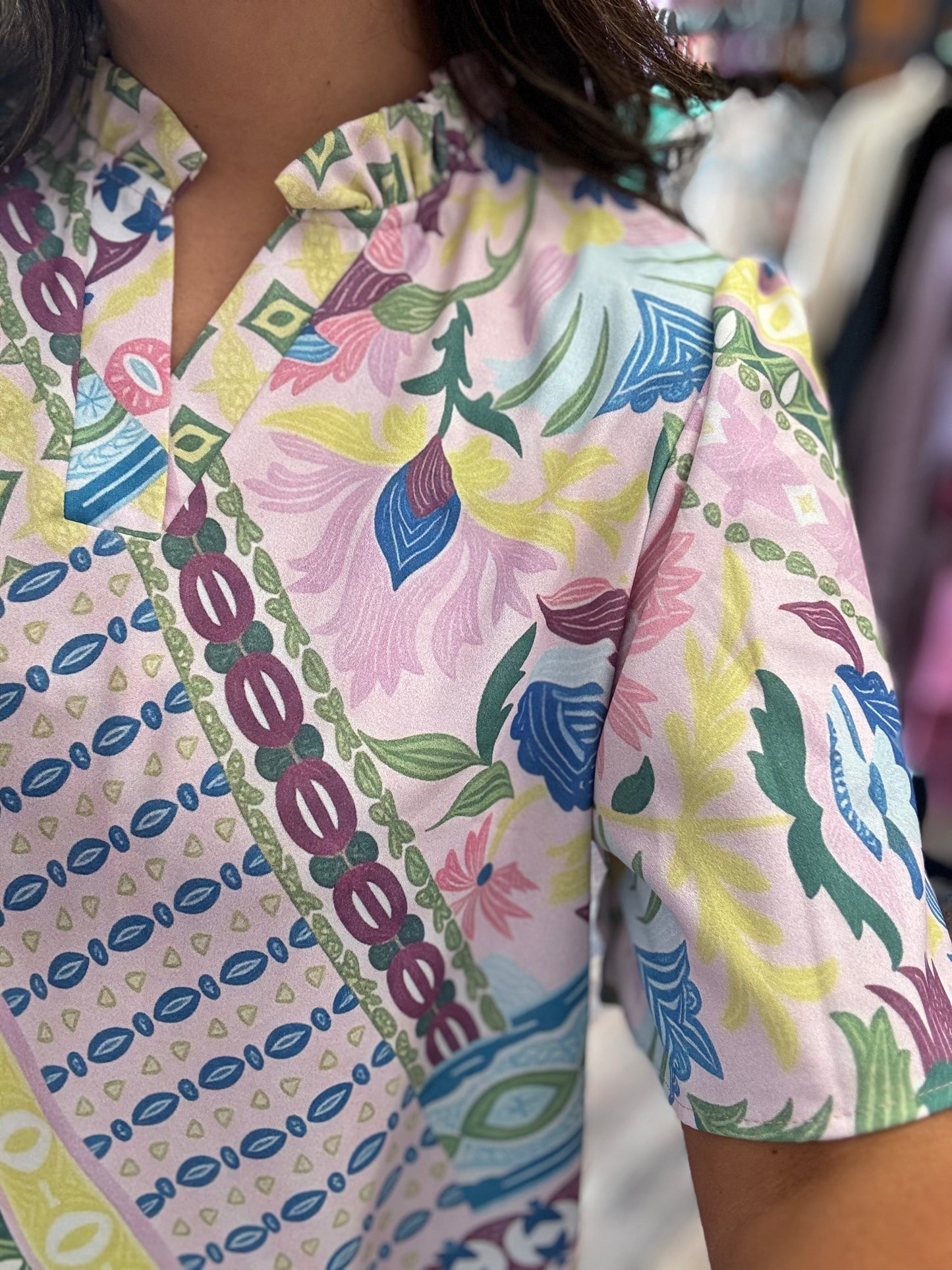 Sage and Lilac Midi Dress