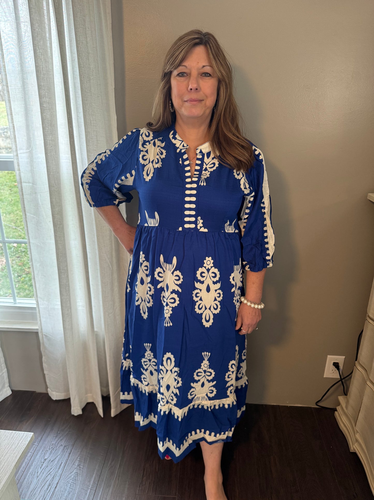 Colbalt Midi Dress