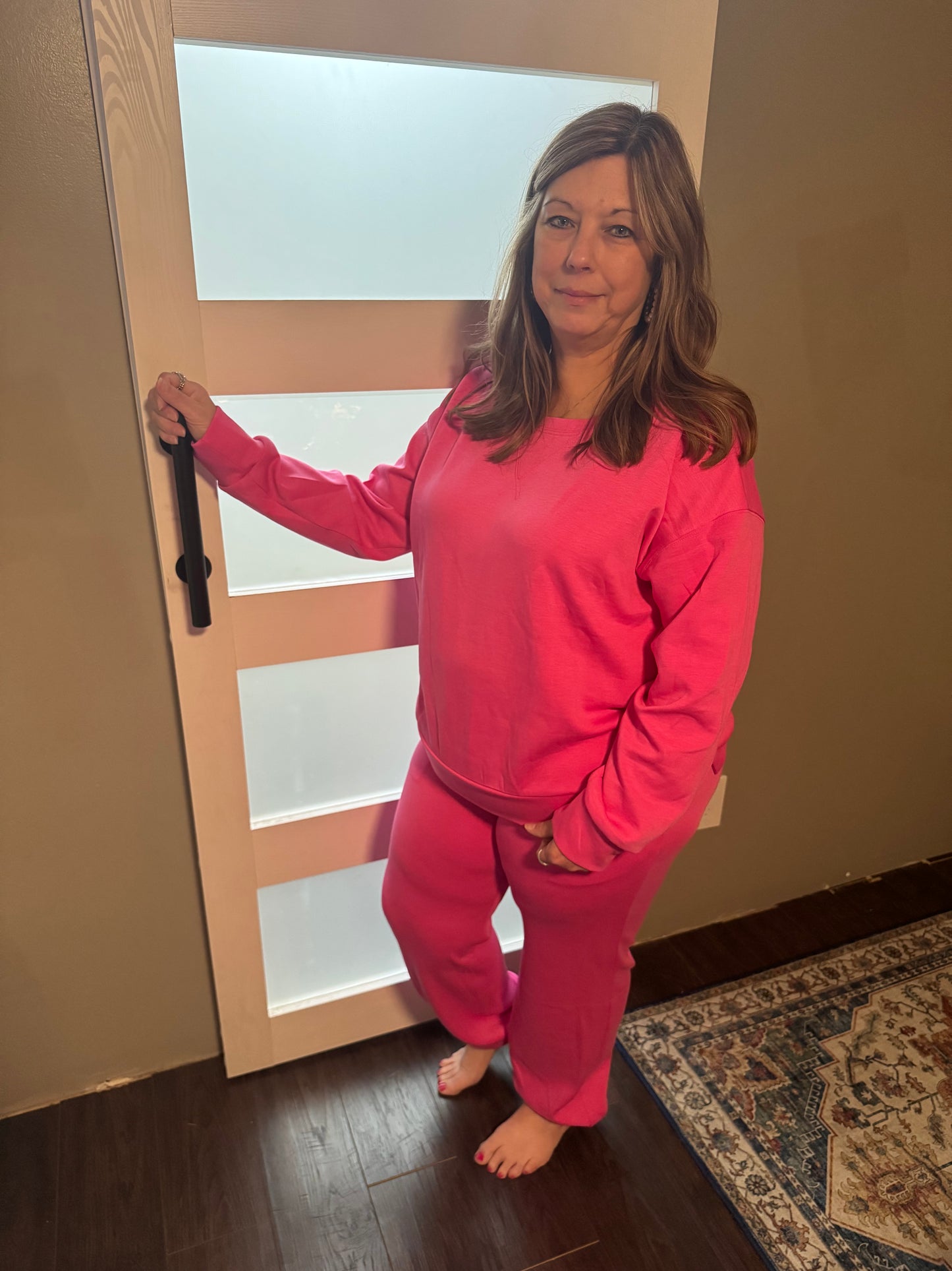 Pink Two Piece Jogger set