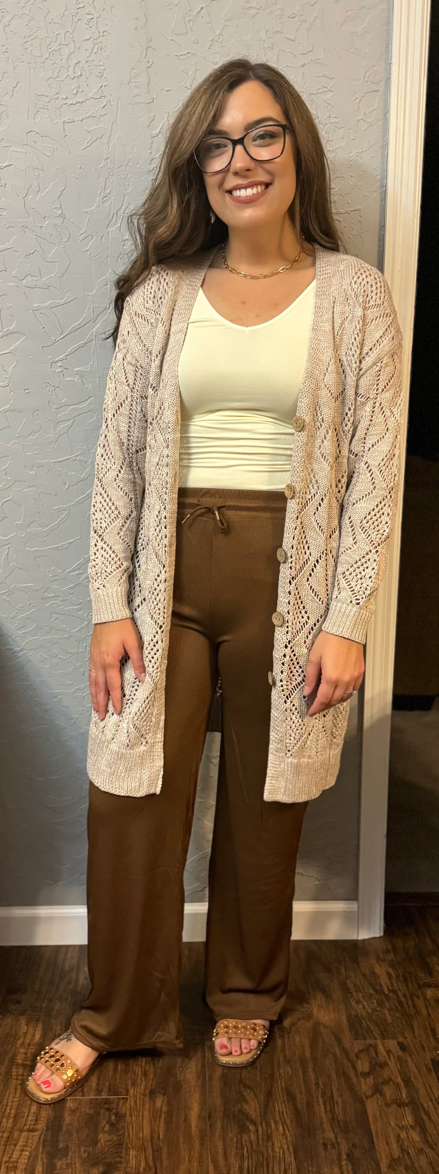 Ribbed Wide Leg Pant