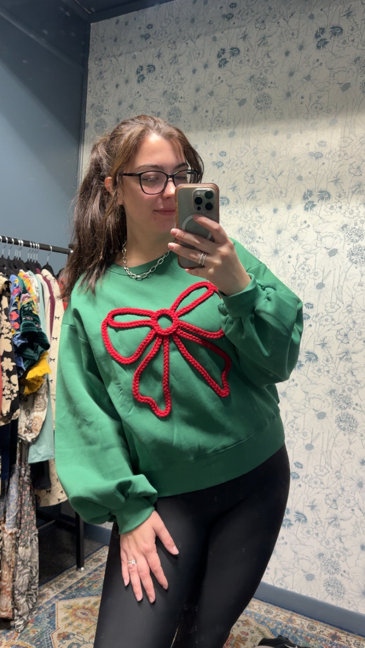 Bow Braid Balloon Sleeve Top