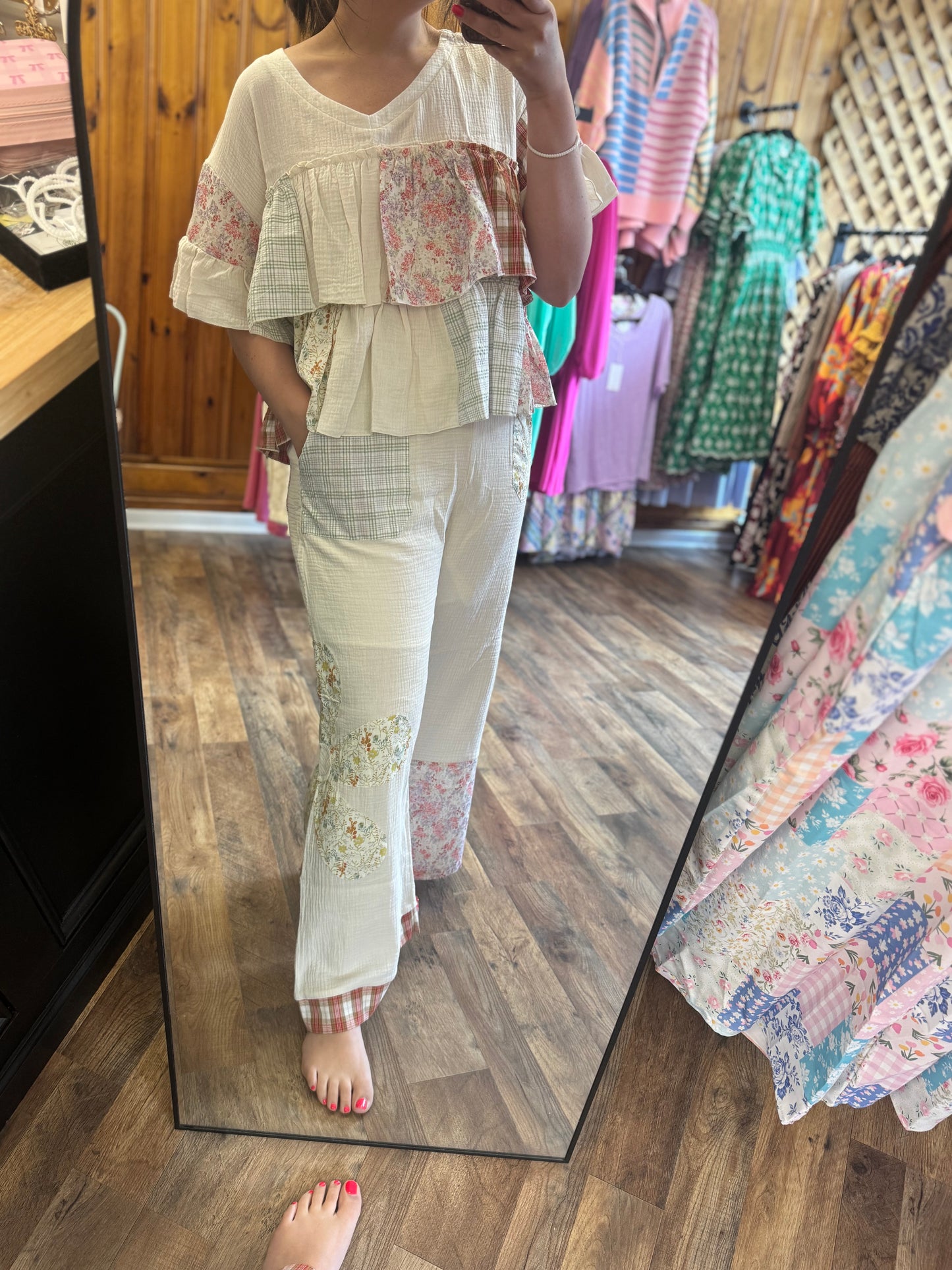 Boho Patchwork Top