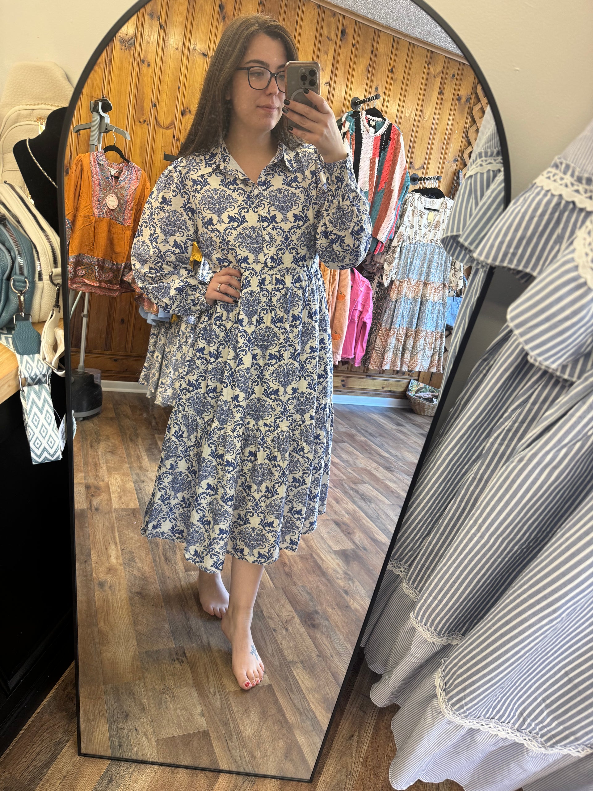 jodifl midi dress Jodifl Solid Midi Dress With Open Collared Neck