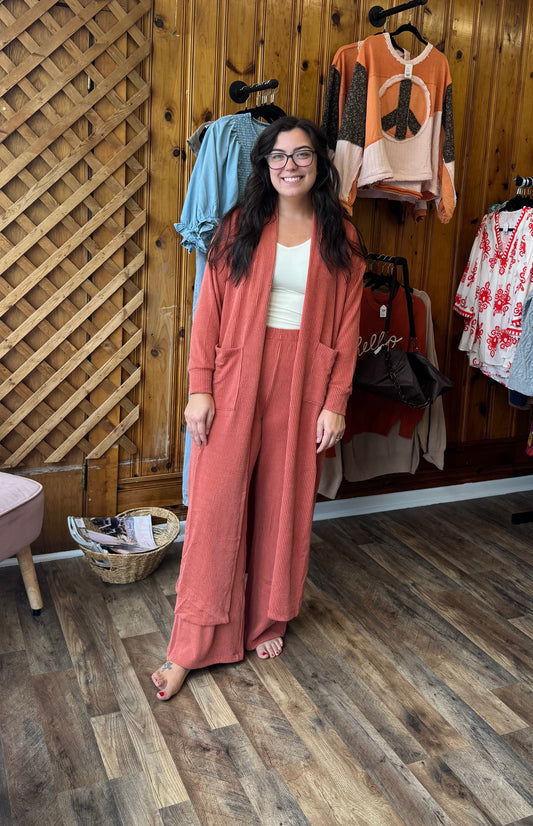 Dear Scarlet Cardi/Pant set