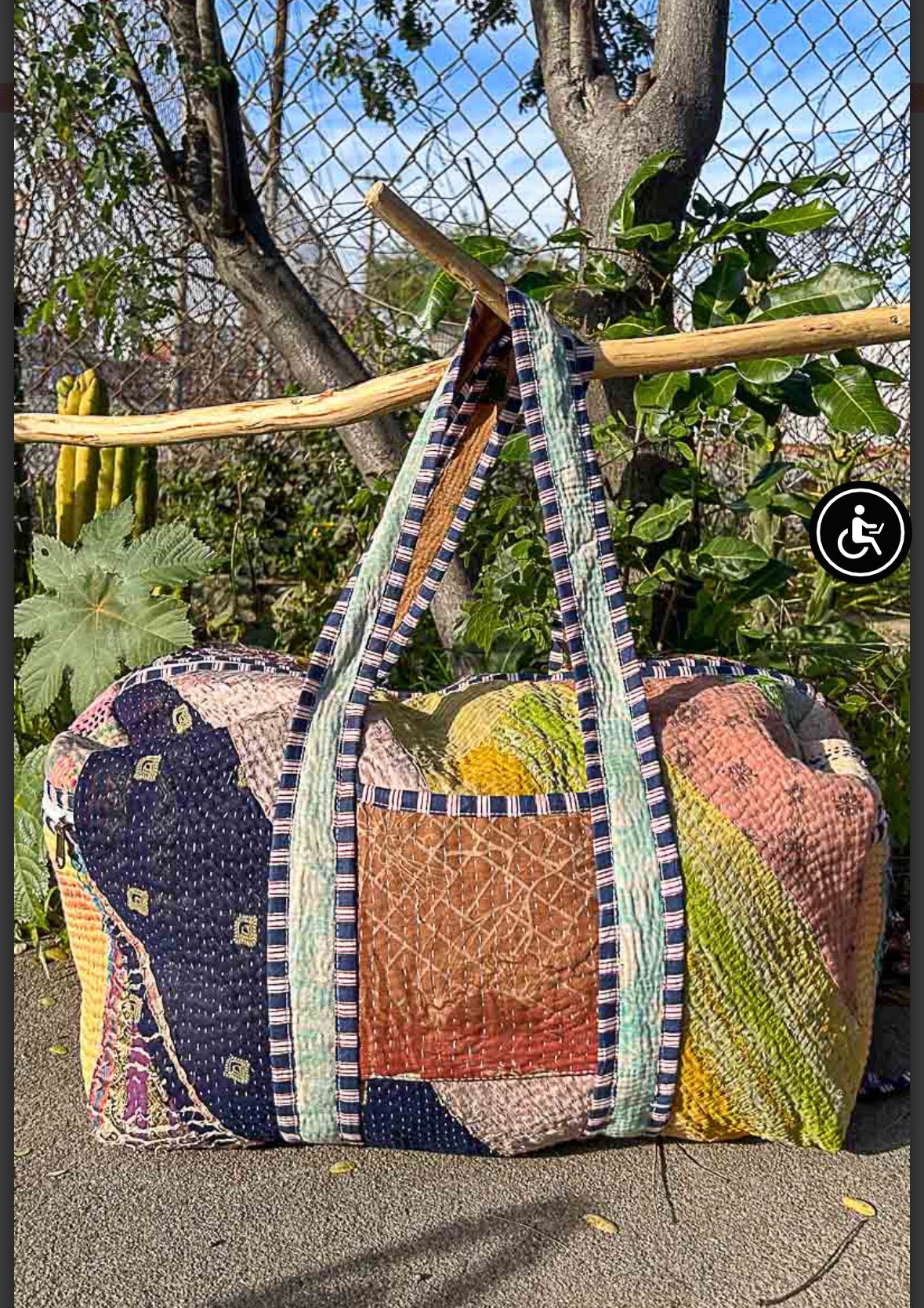 Patchwork Duffle Bag