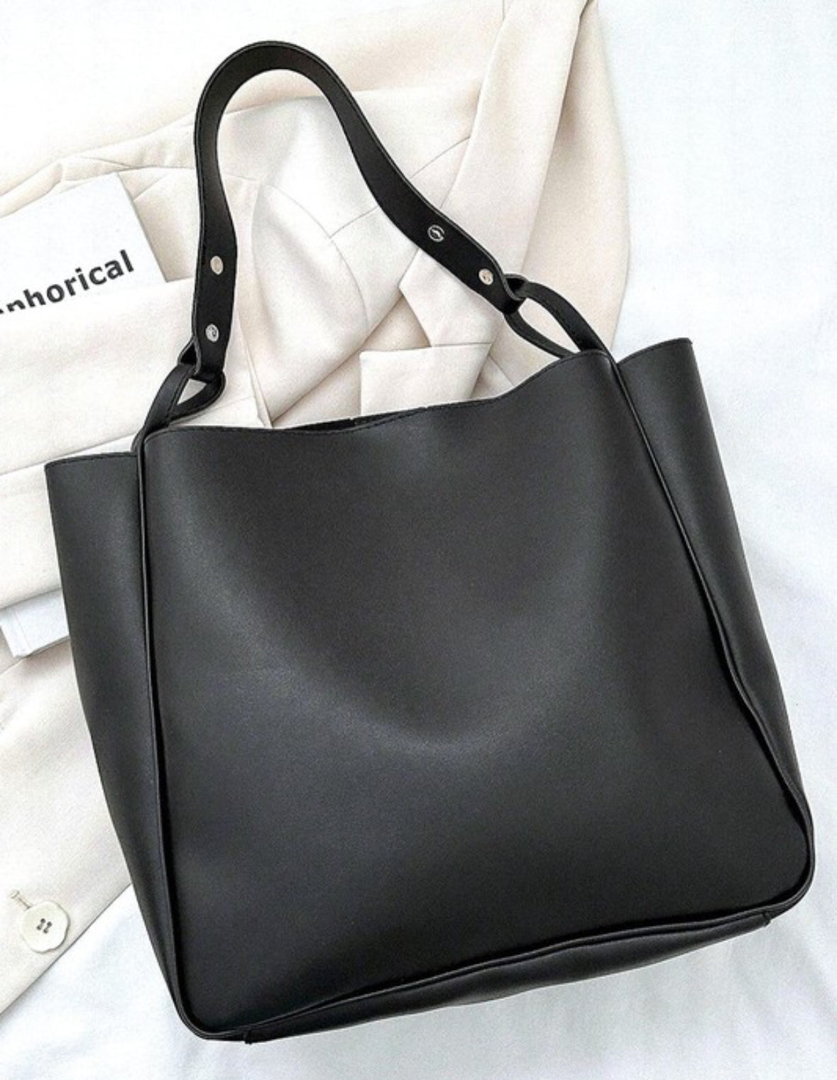 Black Leather Sholder Bag