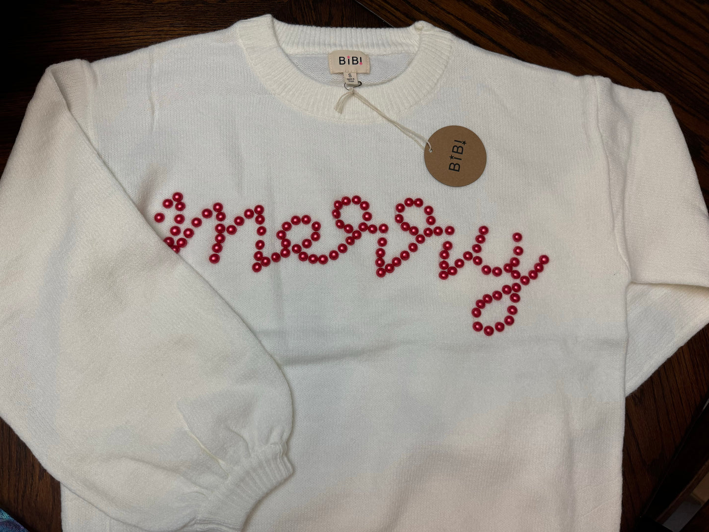 BiBi Merry Beaded Sweater