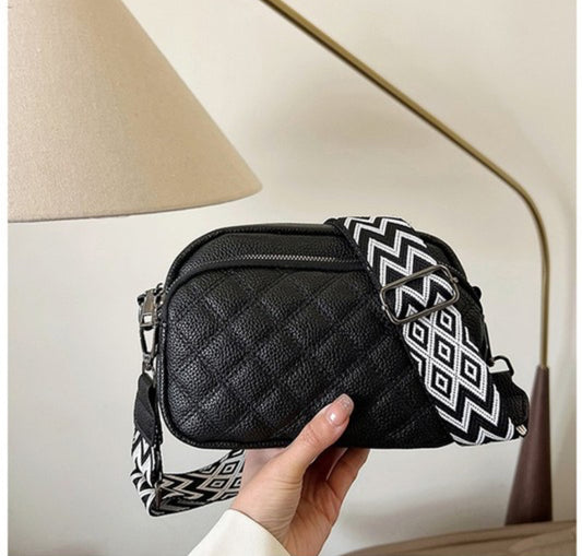 Quilted Leather Camera Bag