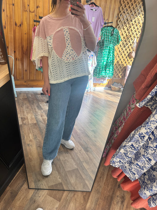 Peace Patch Top