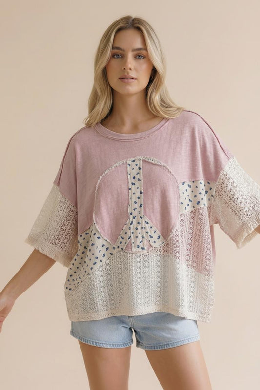 Peace Patch Top