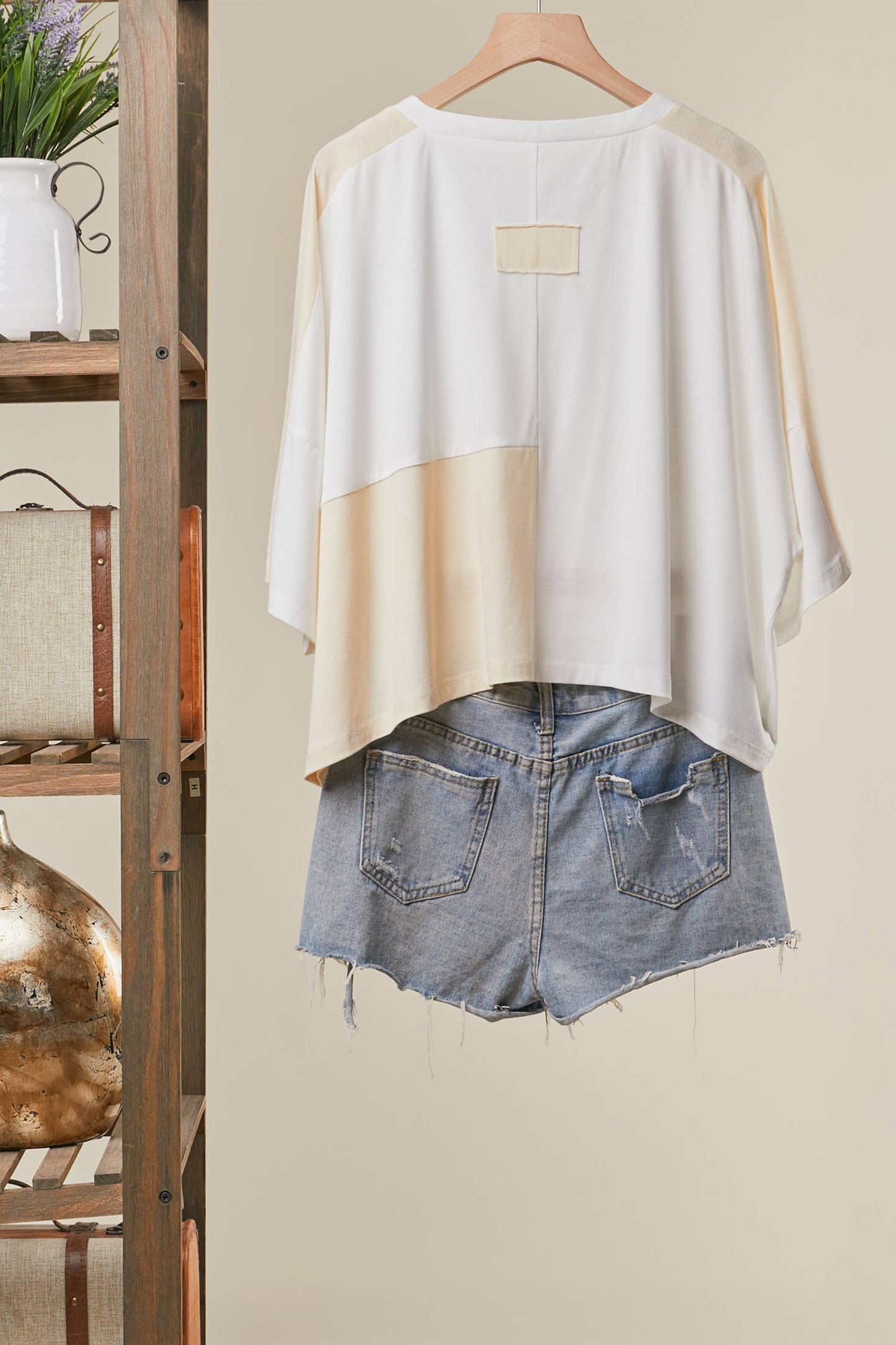 Embroidered Patch Top