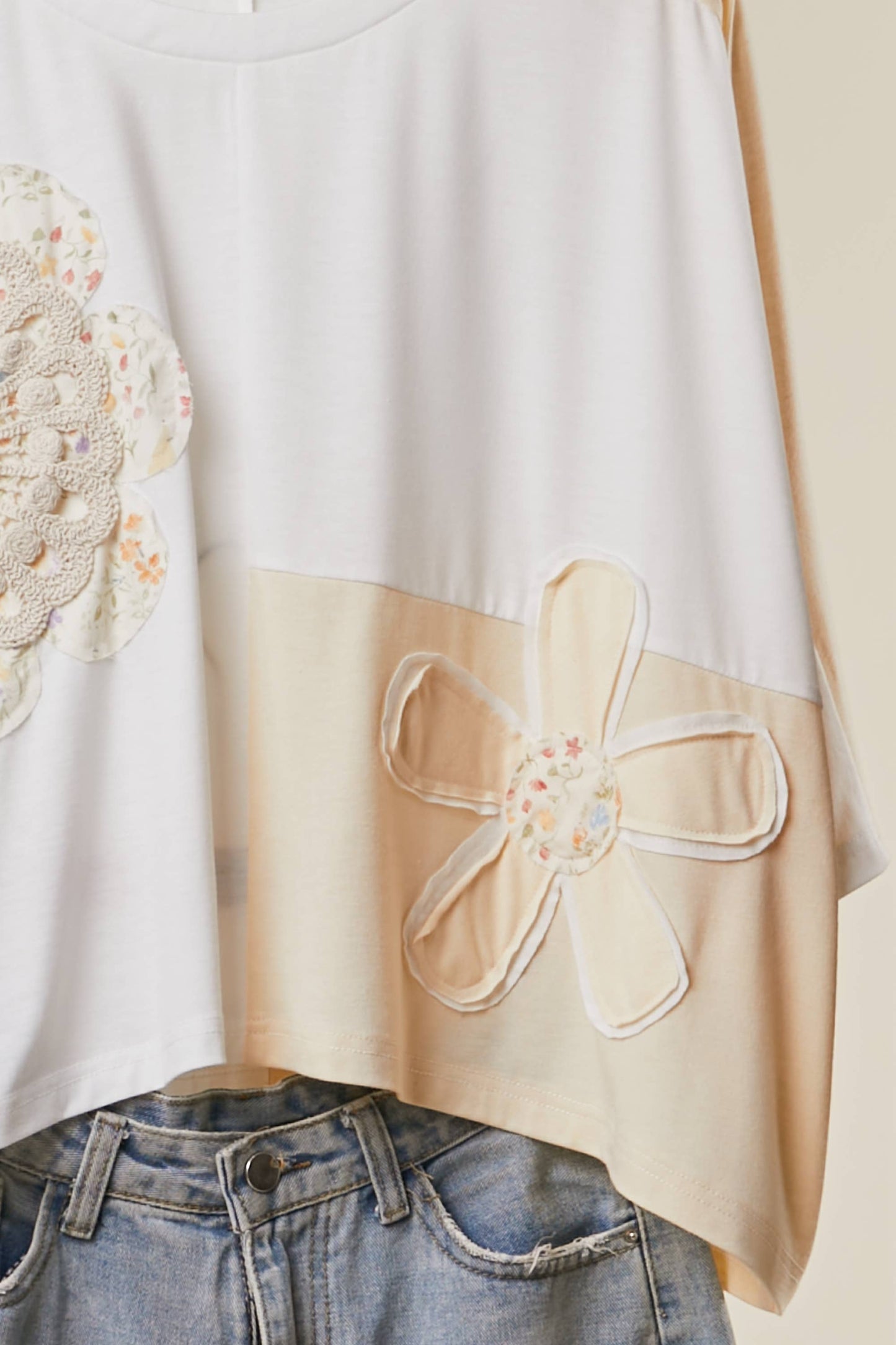 Embroidered Patch Top